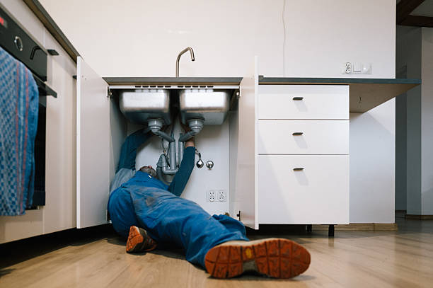 Professional Drain Cleaning technician working in Villa Maria, PA